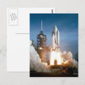 Carte Postale Lancement de la navette spatiale Columbia (Devant / Derrière)