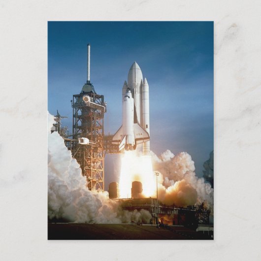 Carte Postale Lancement de la navette spatiale Columbia (Devant)