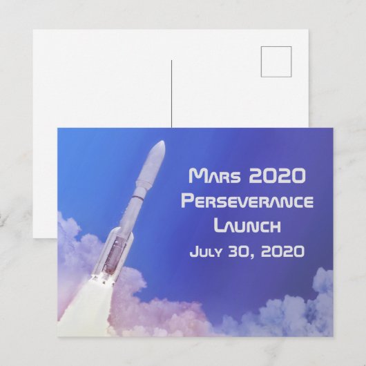 Carte Postale Lancement de la persévérance Mars 2020 (Devant / Derrière)