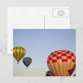 Carte Postale Lancement de montgolfières (Devant / Derrière)