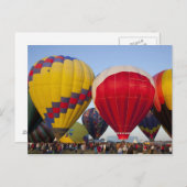 Carte Postale Lancement de montgolfières (Devant / Derrière)