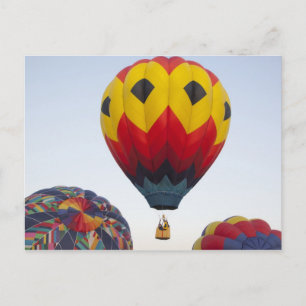 Carte Postale Lancement de montgolfières
