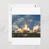 Carte Postale lancement de navette (Devant / Derrière)