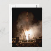 Carte Postale Lancement de Soyouz (Devant / Derrière)