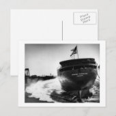 Carte Postale Lancement du Edmund Fitzgerald 6-8-1958 (#3) (Devant / Derrière)