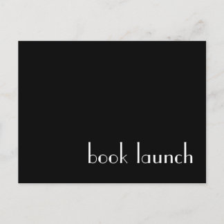 Carte postale Lancement du livre
