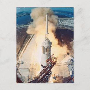Carte Postale Lancement d'une fusée
