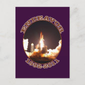 Carte Postale Lancement final de la navette spatiale Endeavor (Devant)