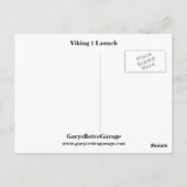 Carte Postale Lancement Viking 1 (Dos)