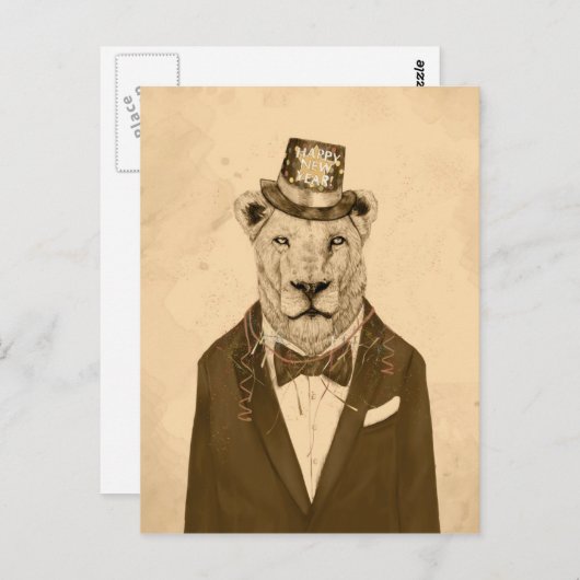 Carte Postale Lancer cette fête (Devant / Derrière)