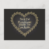 Carte Postale Lancer de la gentillesse comme des confettis (Devant)