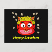 Carte Postale Lancer des haricots à Demon (Devant)