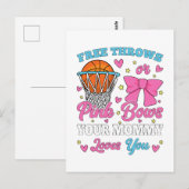 Carte Postale Lancers francs ou noeuds papillon Maman t'aime (Devant / Derrière)