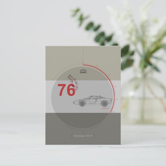 Carte Postale Lancia Stratos (Debout devant)