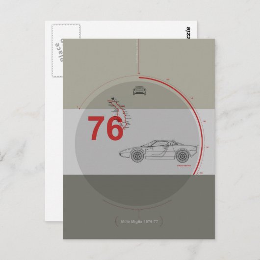 Carte Postale Lancia Stratos (Devant / Derrière)