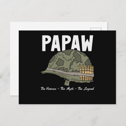 Carte Postale L'ancien combattant Le mythe La légende - Papaw (Devant / Derrière)