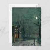 Carte Postale L'Ancien Hall Sous Le Lune John Atkinson Grimsha (Devant / Derrière)