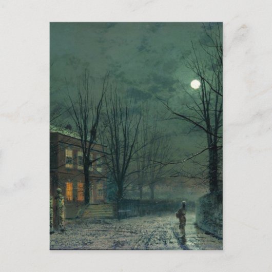 Carte Postale L'Ancien Hall Sous Le Lune John Atkinson Grimsha (Devant)
