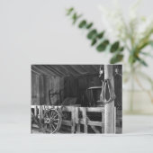 Carte Postale L'ancienne grange - noir et blanc (Debout devant)