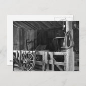 Carte Postale L'ancienne grange - noir et blanc (Devant / Derrière)