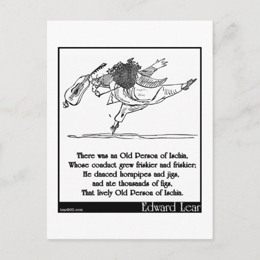 Carte Postale L'ancienne personne d'Ischia Limerick d'Edward Lea (Devant)