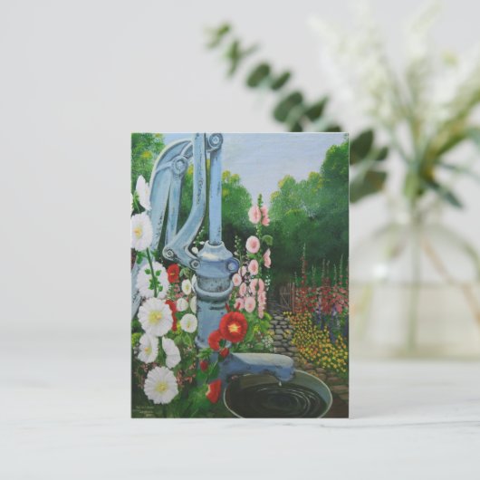 Carte Postale L'ancienne pompe (Debout devant)