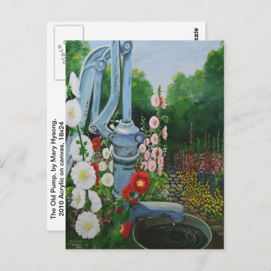 Carte Postale L'ancienne pompe (Devant / Derrière)