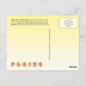 Carte Postale L'ancienne salle de classe de Jimmy Carter, Plains (Dos)