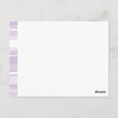 Carte Postale Landes violettes de chardon monogramme (Dos)