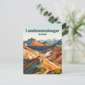 Carte Postale Landmannalaugar Islande (Debout devant)