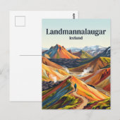 Carte Postale Landmannalaugar Islande (Devant / Derrière)