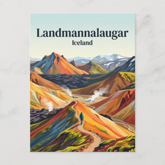 Carte Postale Landmannalaugar Islande (Devant)