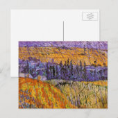 Carte Postale Landscape at Auvers in Rain by Vincent van Gogh (Devant / Derrière)