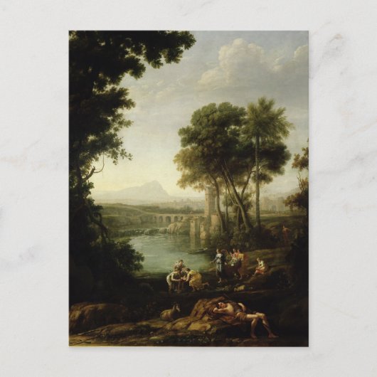 Carte Postale Landscape with the Finding of Moses (Devant)