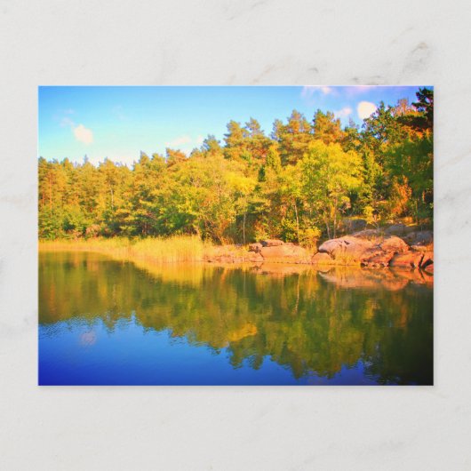 Carte Postale landskap suédois, photo (Devant)