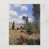 Carte Postale Lane dans le champ de pavot par Claude Monet (Devant)
