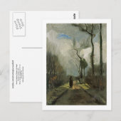 Carte Postale Lane en automne, Vincent van Gogh (Devant / Derrière)