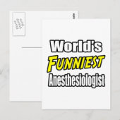 Carte Postale L'anesthésiste le plus drôle du monde (Devant / Derrière)