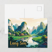 Carte Postale Lang Son Vietnam (Devant / Derrière)