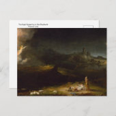 Carte Postale L'ange apparaissant aux bergers, Thomas Cole  (Devant / Derrière)