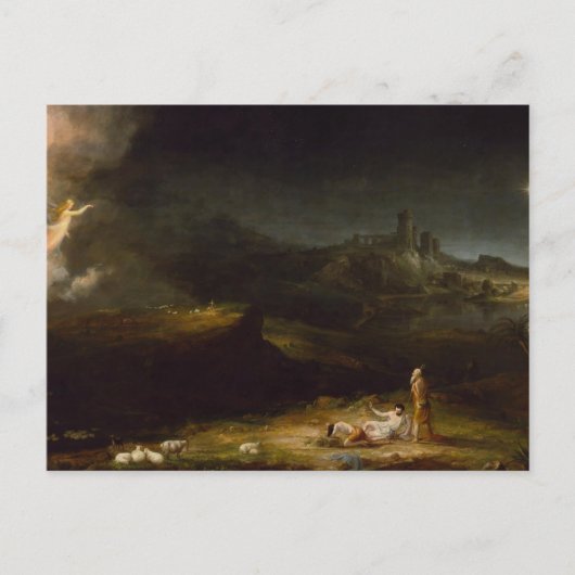 Carte Postale L'ange apparaissant aux bergers, Thomas Cole  (Devant)