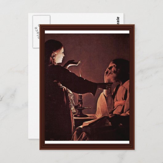 Carte Postale L'ange apparaît à St Joseph dans un rêve (Devant / Derrière)