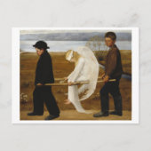 Carte Postale L'ange blessé, Simberg (Devant)