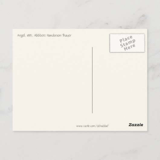 Carte Postale L'ange de Thayer (Dos)