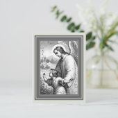 Carte Postale L'Ange Garde Un Enfant (Debout devant)