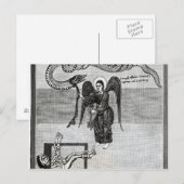 Carte Postale L'Ange, tenant les Clés de l'Enfer (Devant / Derrière)