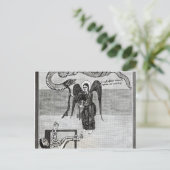 Carte Postale L'Ange, tenant les Clés de l'Enfer (Debout devant)