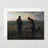 Carte Postale L'Angelus, Jean-François Millet (Devant / Derrière)