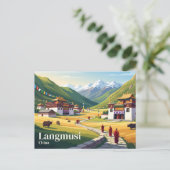 Carte Postale Langmusi Chine (Debout devant)