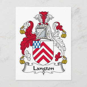 Carte Postale Langton Family Crest